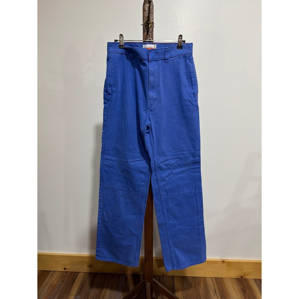 Calvin Klein Jeans Womens 28 Blue Double Knee Utility Carpenter Pants Wide Leg
